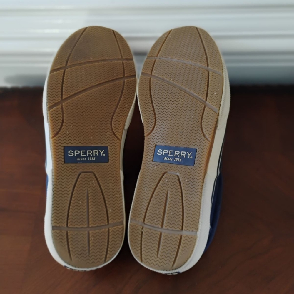 Sperry Men's Canvas Blue, Sz-7.5 Only Worn Once - image 3